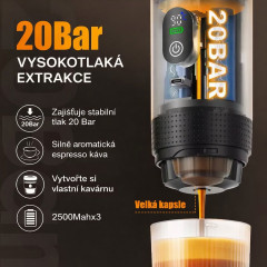 CARCLEVER Cestovní kávovar na espresso 3v1 (7)